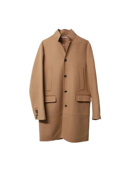 Płaszcz wełniany retro Valentino Vintage brązowy