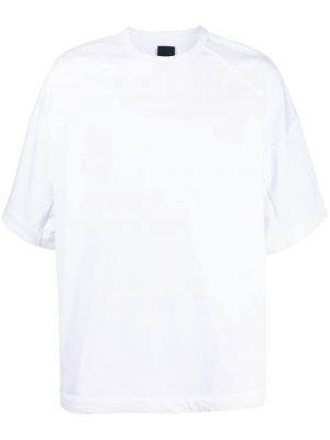 Oversize тениска с цип Juun.j бяло