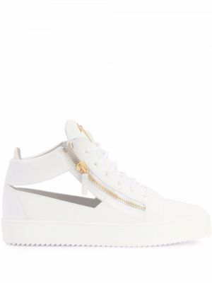 Lær sneakers Giuseppe Zanotti hvit