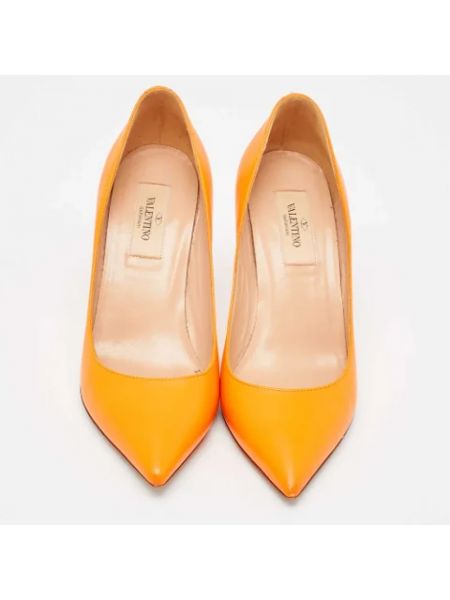 Calzado de cuero retro Valentino Vintage naranja