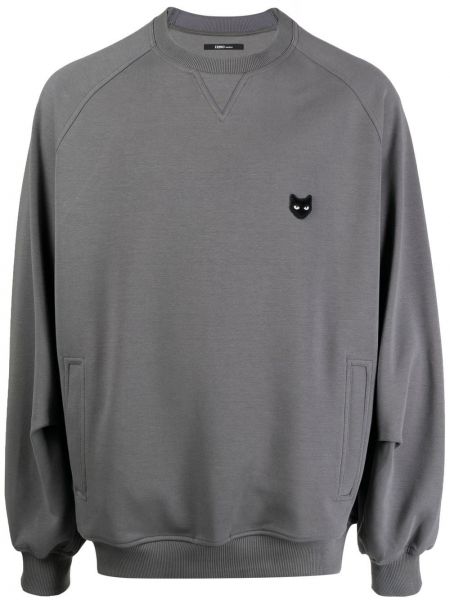 Sweatshirt mit rundem ausschnitt Zzero By Songzio grau