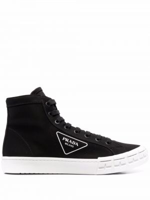 Canvas sneakers Prada svart