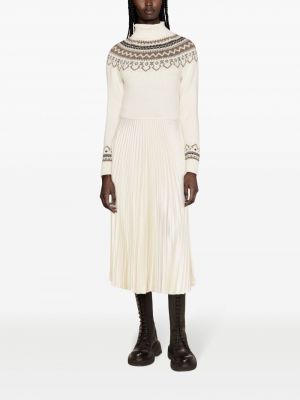 Sukienka midi bawełniana w kratkę plisowana Polo Ralph Lauren