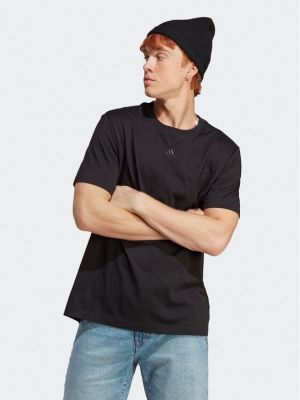 Relaxed fit marškinėliai Adidas juoda