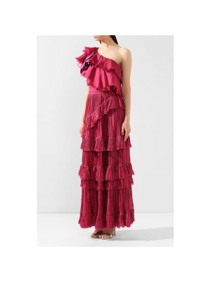 Шелковое платье Johanna Ortiz розовое