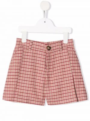 Sjekket shorts for jenter Chloe Kids rød