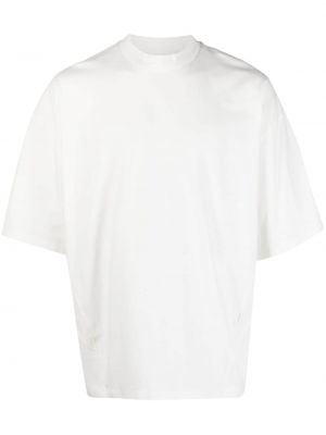 Bílé bavlněné tričko s kulatým výstřihem Reebok