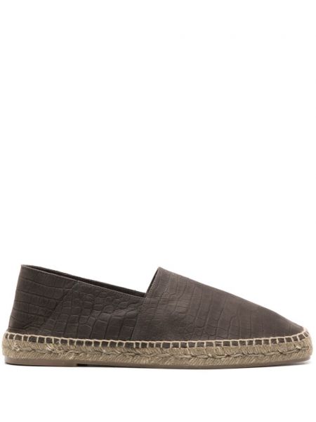 Nahka espadrillot Tom Ford ruskea