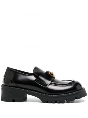 Platform talpú loafer Versace fekete