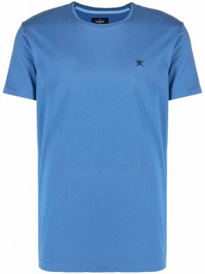 Camiseta con bordado Hackett azul