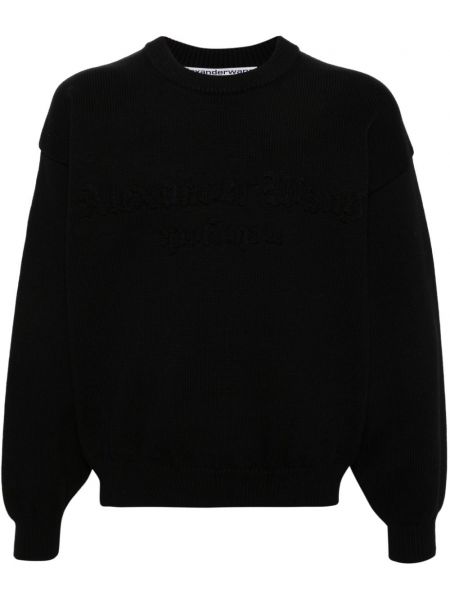 Sweatshirt aus baumwoll Alexander Wang schwarz