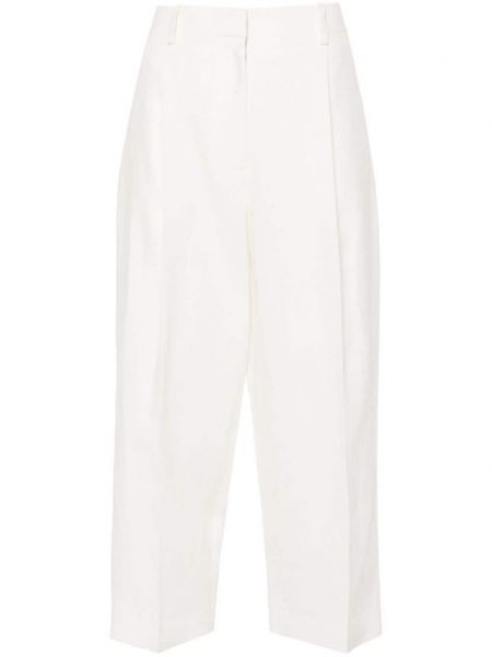 Pantalon droit plissé The Row blanc