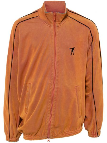 Broderet vindjakke Doublet orange