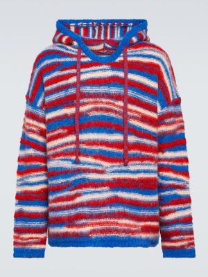 Pletena hoodie s kapuljačom s prijelazom boje oversized Erl