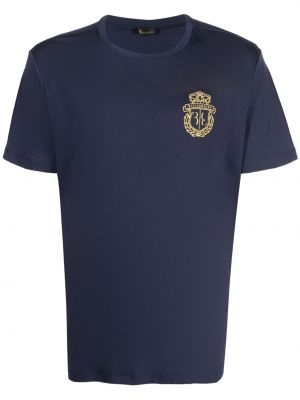 T-shirt brodé Billionaire bleu