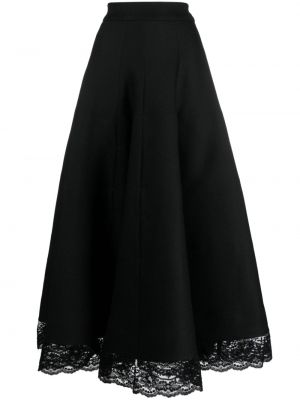 Maksi suknja s čipkom Gemy Maalouf crna