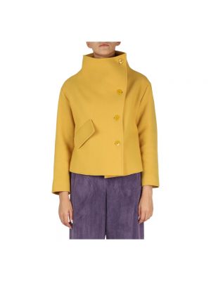 Krótki płaszcz Niu' żółty