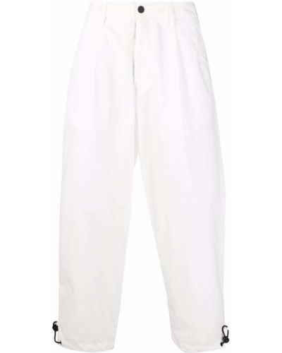 Παντελόνι με ίσιο πόδι Emporio Armani λευκό