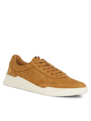 Nubuck sneakers Tommy Hilfiger καφέ