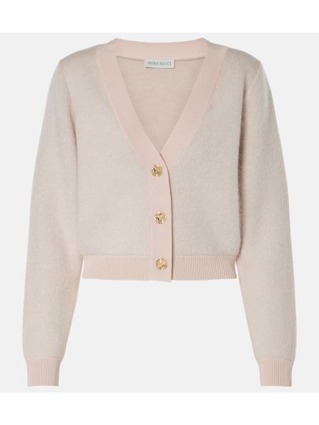 Striktrøje i mohair Nina Ricci beige