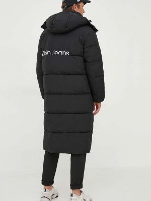 Téli kabát Calvin Klein Jeans fekete