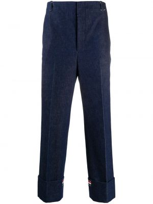 Pantalones rectos Thom Browne azul