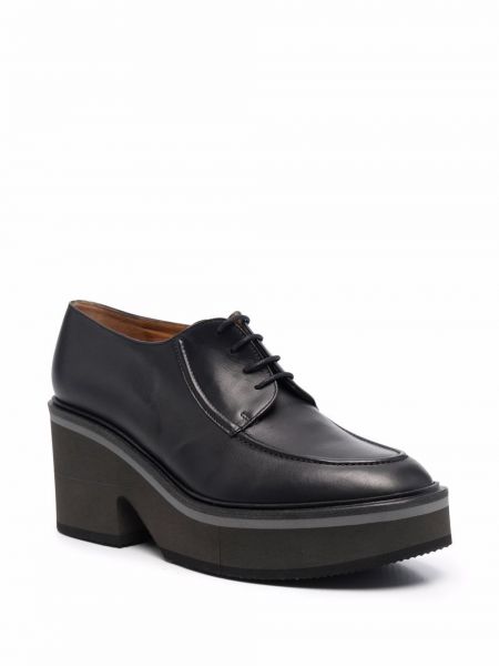 Zapatos oxford con cordones con tacón Clergerie negro