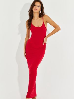 Макси рокля Cool & Sexy червено