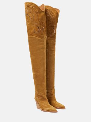 Botas de ante Paris Texas beige