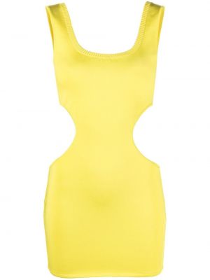 Мини рокля Roberto Cavalli жълто