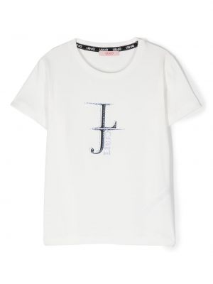 T-shirt con stampa Liu Jo bianco