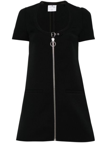 Mini haljina sa kopčom Courreges crna