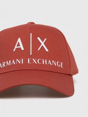 Шапка Armani Exchange оранжевая