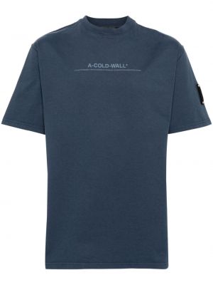 Тениска с принт A-cold-wall* синьо