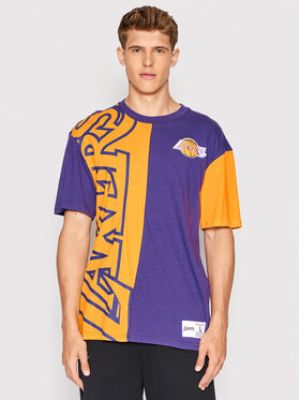 T-shirt large Mitchell & Ness violet