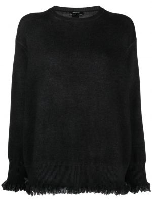 Кашмирен вълнен пуловер Avant Toi черно