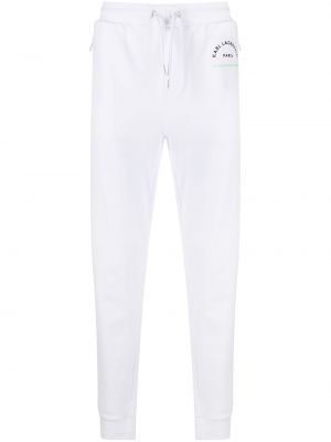 Pantalones de chándal Karl Lagerfeld blanco