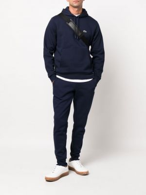 Fleece hoodie Lacoste blau