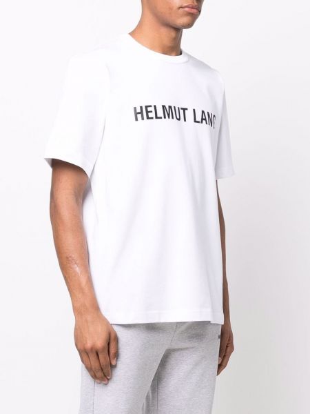 Tričko s potiskem Helmut Lang bílé