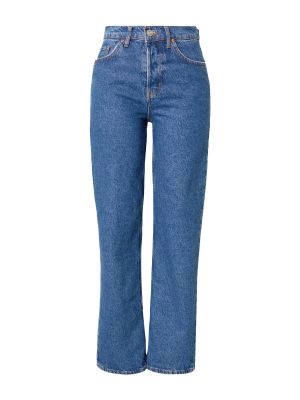 Džínsy s rovným strihom s vysokým pásom na zips Bdg Urban Outfitters - modrá