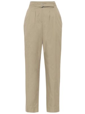Pantaloni dritti di cotone A.p.c. beige