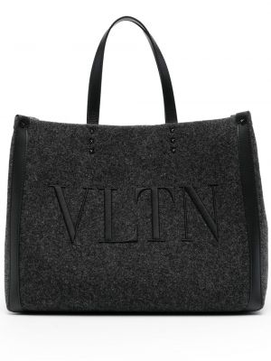 Filz shopper handtasche Valentino Garavani grau