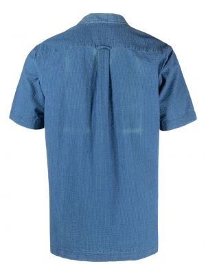 Bavlněná košile Xacus modrá