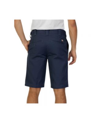 Pantalones cortos con cremallera de algodón Dickies azul