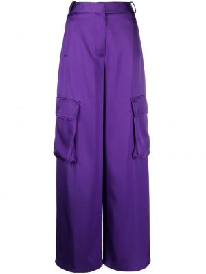Relaxed fit kargo hlače Versace vijolična