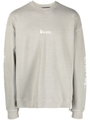 Jersey sweatshirt mit print Ksubi grün