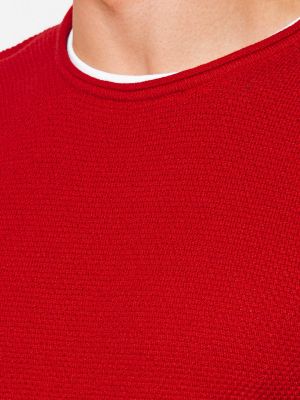Пуловер Ombre червено