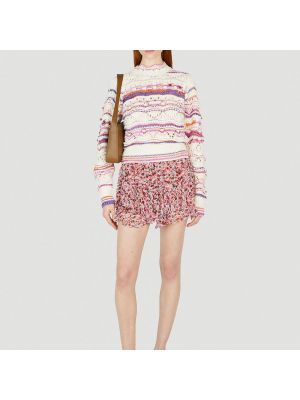 Sweter z okrągłym dekoltem Isabel Marant Etoile beżowy