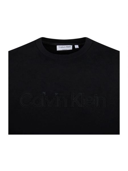 Camiseta manga corta de cuello redondo Calvin Klein negro