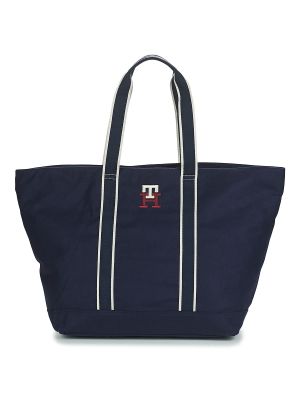Oversized nákupná taška Tommy Hilfiger modrá